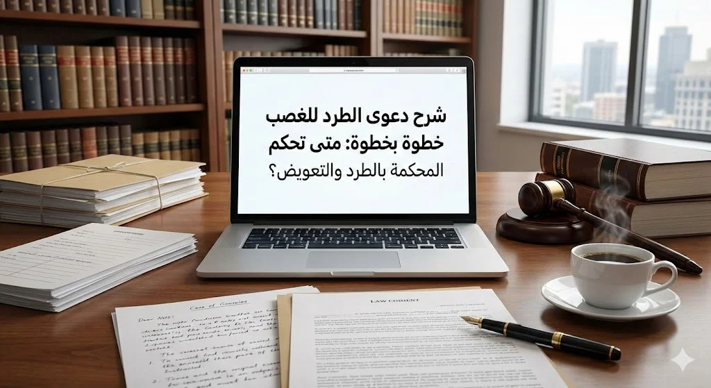 شرح دعوى الطرد للغصب خطوة بخطوة ومتى تحكم المحكمة بالطرد والتعويض؟