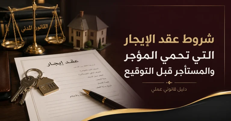 شروط عقد الإيجار قبل التوقيع لحماية المؤجر والمستأجر