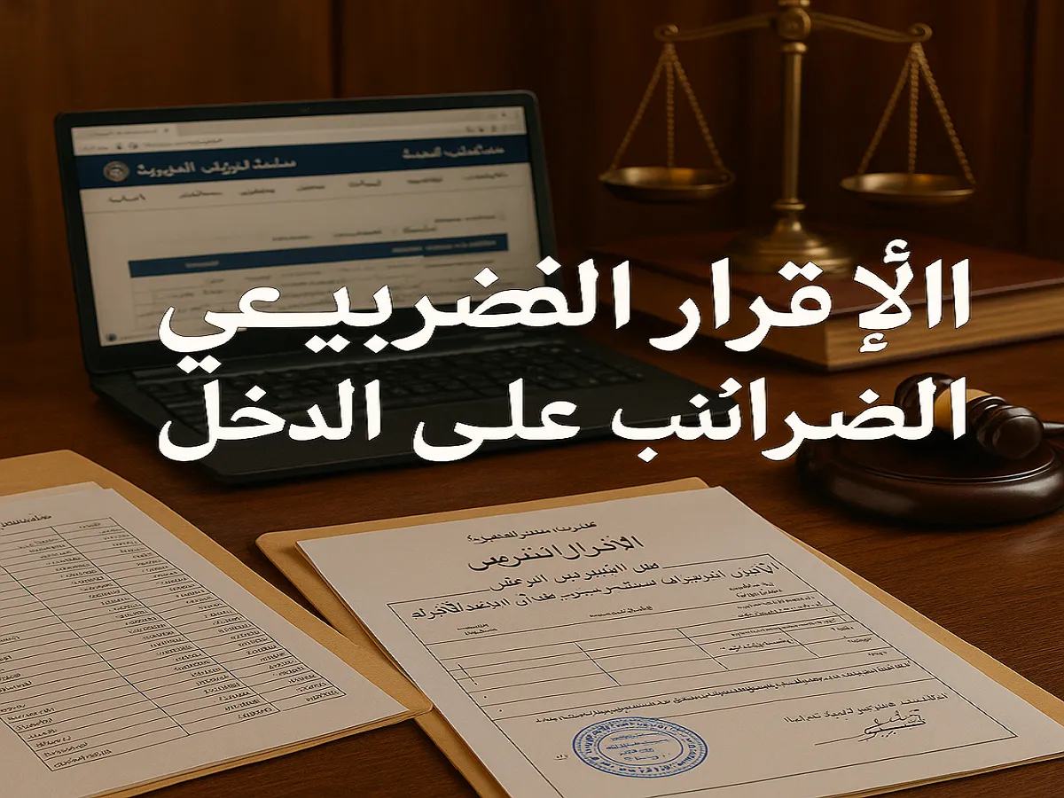 الاقرار الضريبي عن الضرائب على الدخل – دليل المحامي المصري