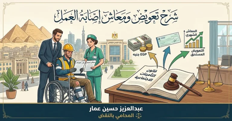 شرح تعويض معاش إصابة العمل