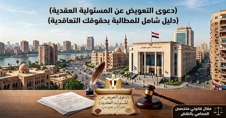 التعويض عن الإخلال بالعقد دعوى التعويض عن المسئولية العقدية: الأركان والإعذار والشرط الجزائي وصيغ عملية