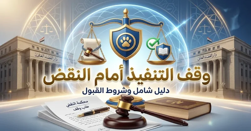 وقف تنفيذ الحكم أمام محكمة النقض