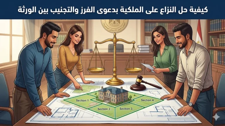 كيفية حل النزاع على الملكية بدعوى الفرز والتجنيب بين الورثة