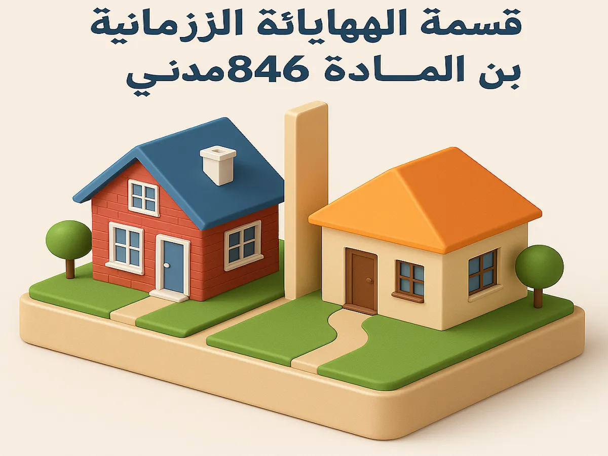 قسمة المهايأة الزمانية والمكانية للمال الشائع في مصر قسمة المهايأة الزمانية والمكانية للمال الشائع في مصر