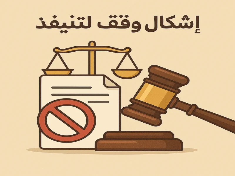 أنواع إشكالات التنفيذ في القانون المصري أنواع إشكالات التنفيذ في القانون المصري