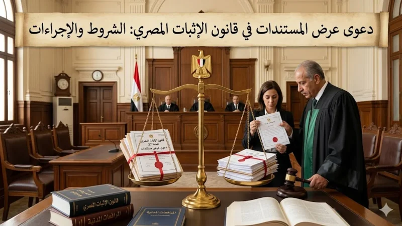 دعوى عرض المستندات في قانون الإثبات المصري - الشروط والإجراءات