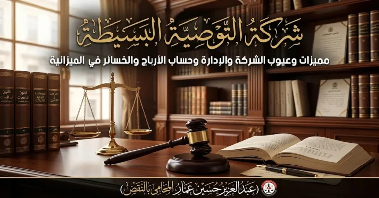 شرح شركة التوصية البسيطة - مميزات وعيوب الشركة والإدارة وحساب الأرباح والخسائر في الميزانية
