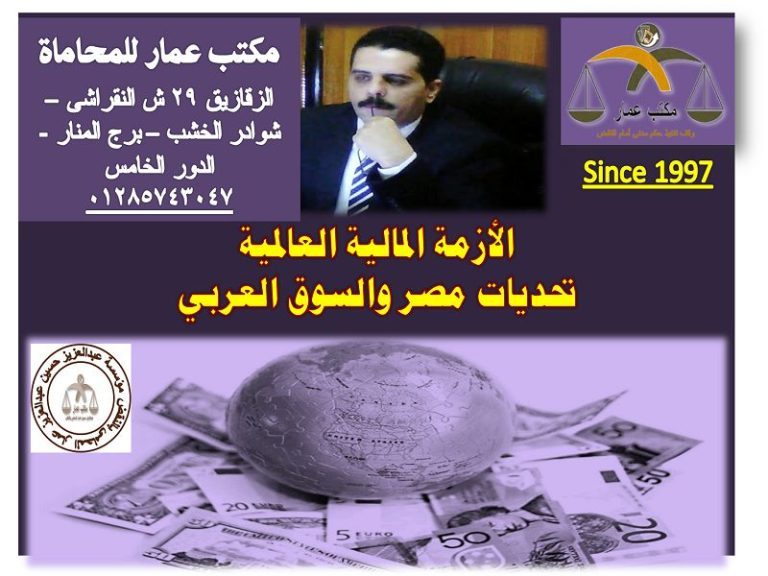 الأزمة المالية العالمية وتحديات مصر والسوق العربى