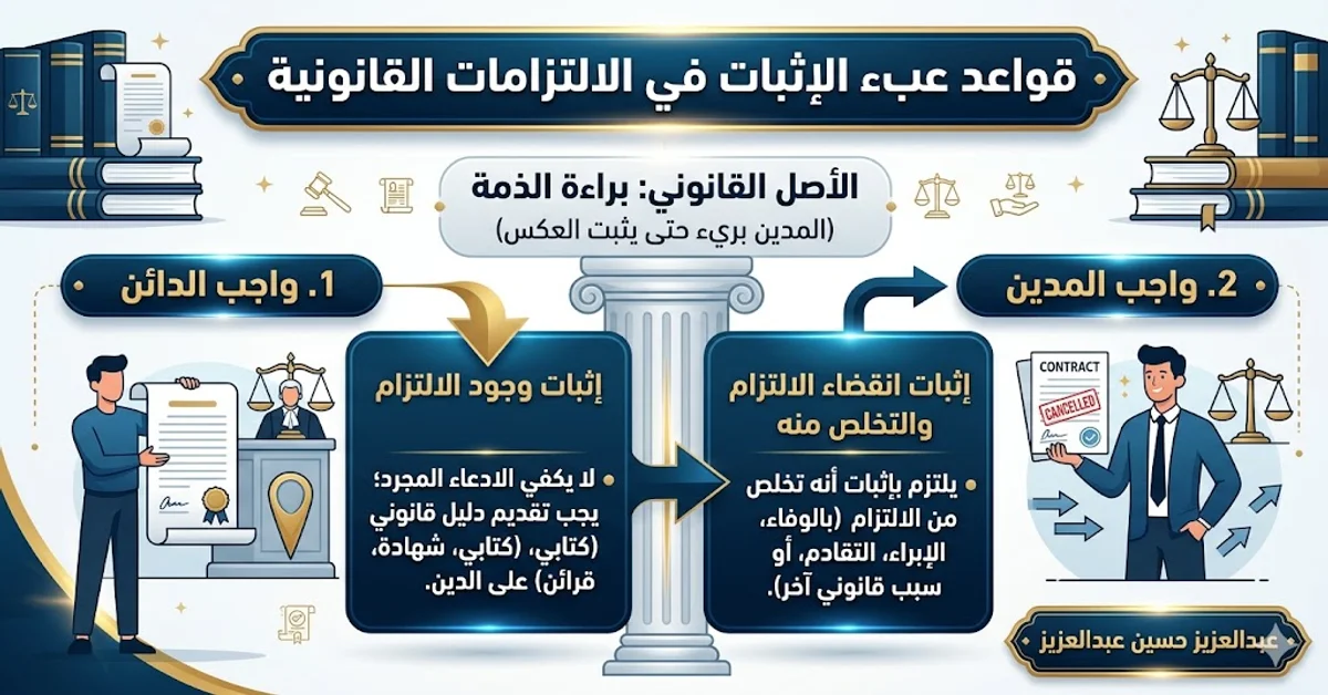 قواعد عبء الإثبات في الالتزامات القانونية