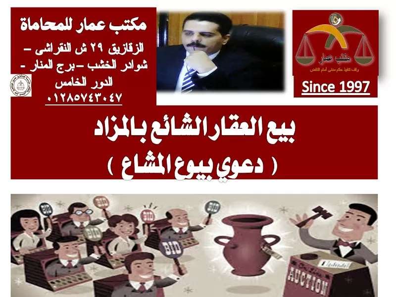 بيع العقار الشائع بالمزاد بيع العقار الشائع بالمزاد