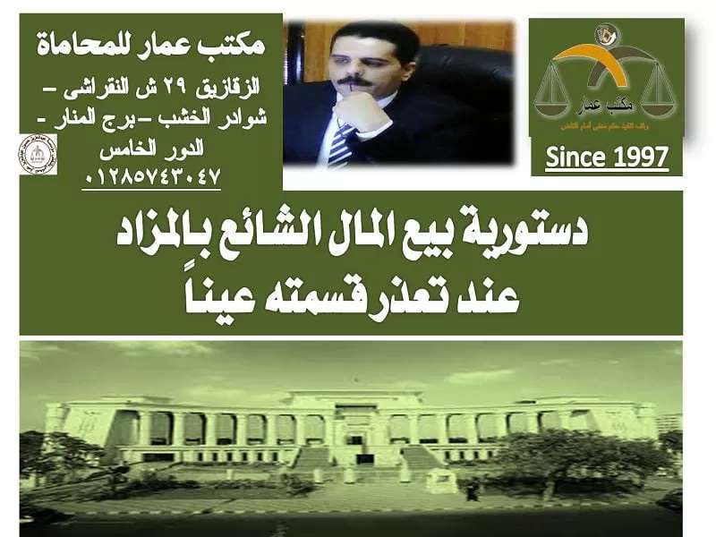 دستورية بيع المال الشائع دستورية بيع المال الشائع