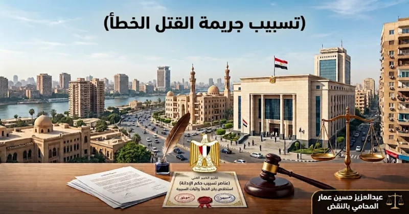 تسبيب جريمة القتل الخطأ