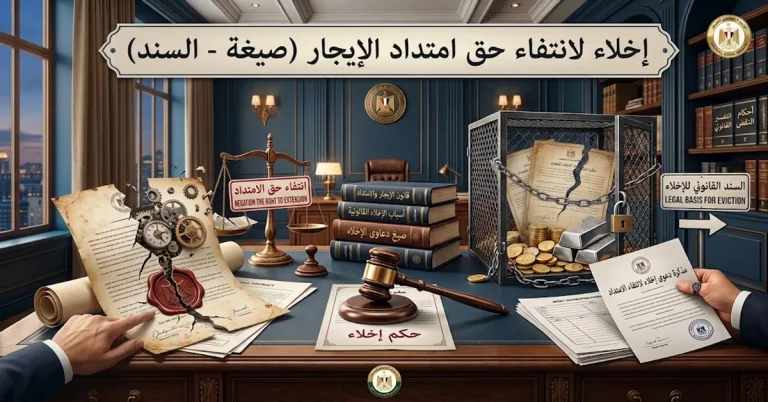 اخلاء لانتفاء حق امتداد الايجار الشروط وصيغة الدعوى وأحكام النقض