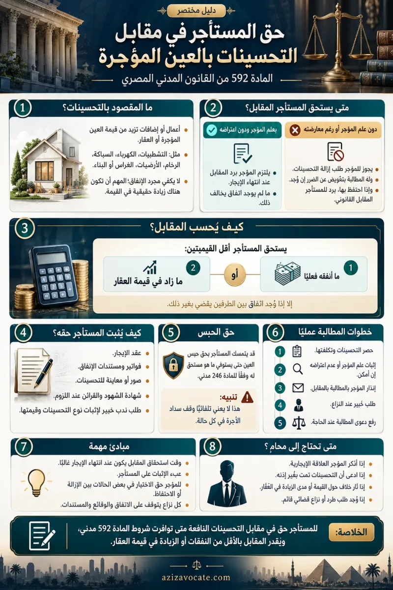 دليل المستأجر للتحسينات المؤجرة