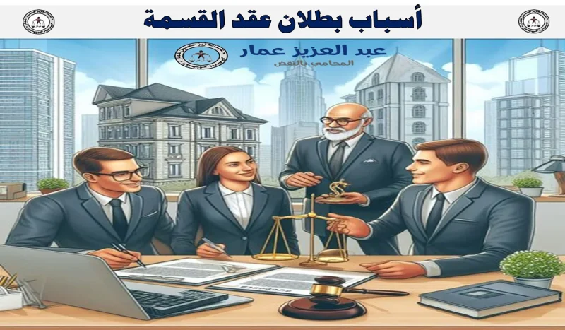 أسباب دعوى بطلان عقد القسمة