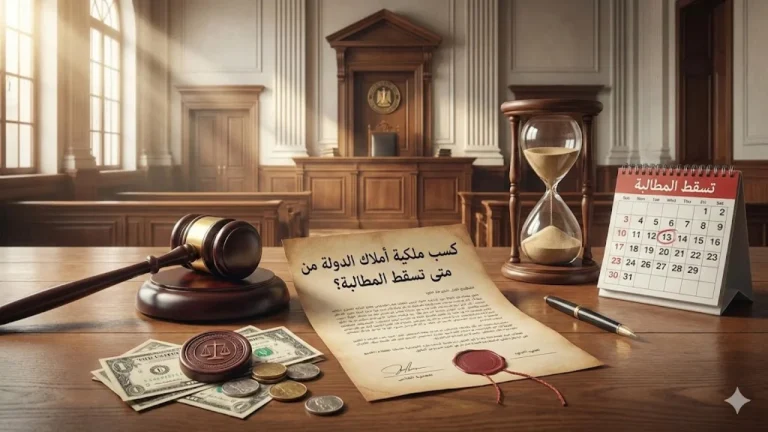 مكتب عبدالعزيز حسين عمار - متى تسقط المطالبة في قضايا كسب ملكية أملاك الدولة؟ تحليل قانوني للتقادم كسب ملكية أملاك الدولة مانع من الريع: متى تسقط المطالبة؟ | محامي ميراث الزقازيق | عبدالعزيز حسين عمار - خبرة 28 عاما