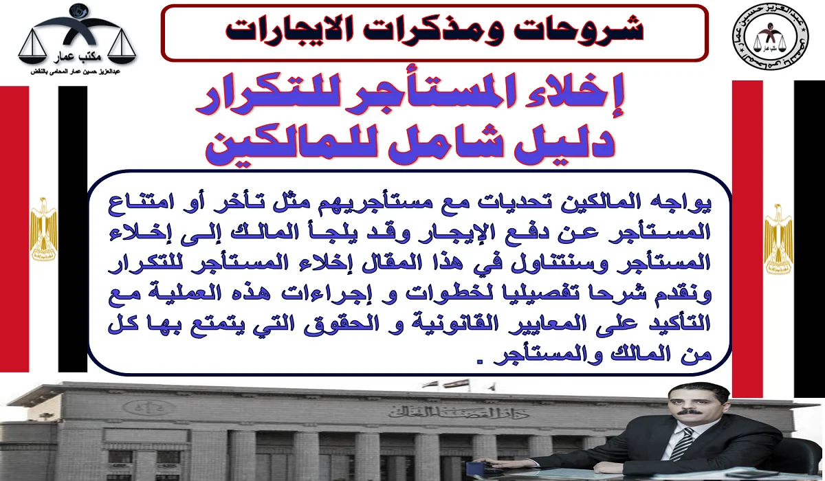 إخلاء المستأجر للتكرار