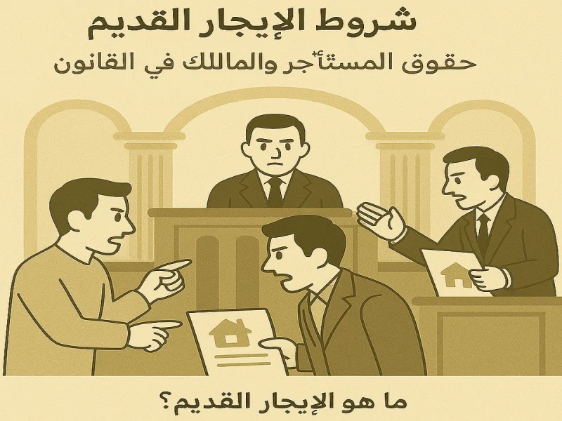 عقد إيجار قديم والعلاقة القانونية بين المالك والمستأجر
