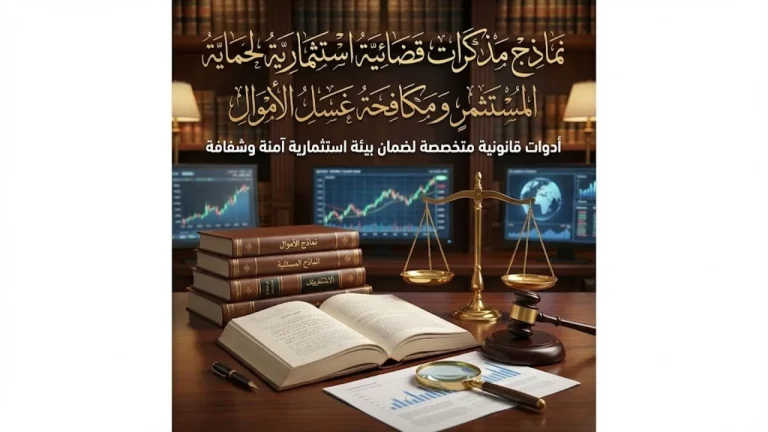 نماذج مذكرات قضائية فى الاستثمار لحماية المستثمر ومكافحة غسل الأموال | محامي نقض عبدالعزيز حسين عمار — الزقازيق