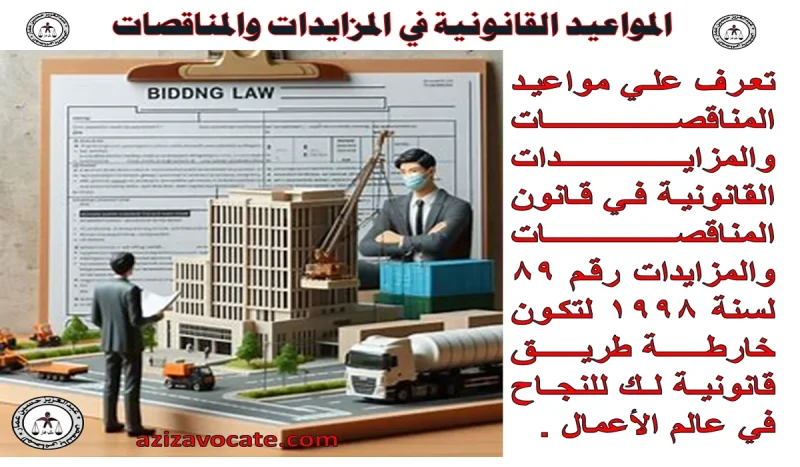 مواعيد المناقصات والمزايدات