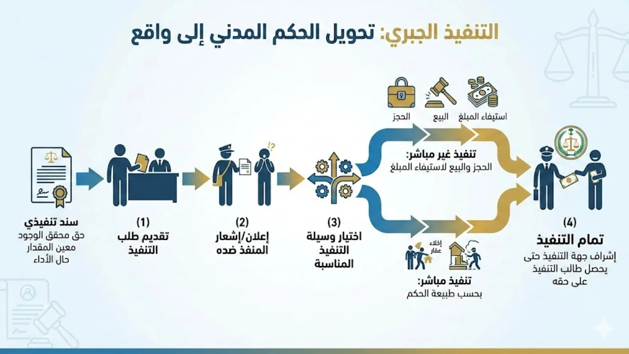 تحويل الحكم المدني إلى نتيجة واقعية