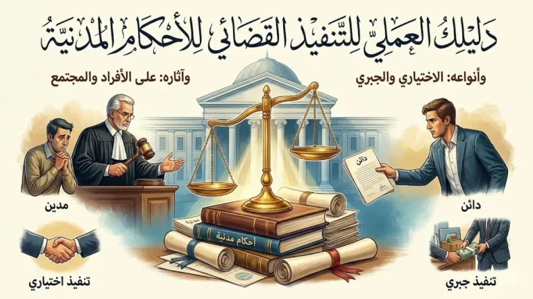 دليل التنفيذ القضائي للأحكام المدنية وأنواعه وآثاره