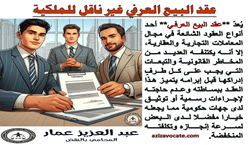 عقد البيع العرفي