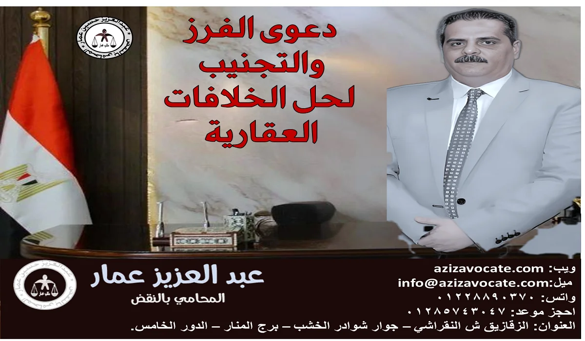 دعوى الفرز والتجنيب