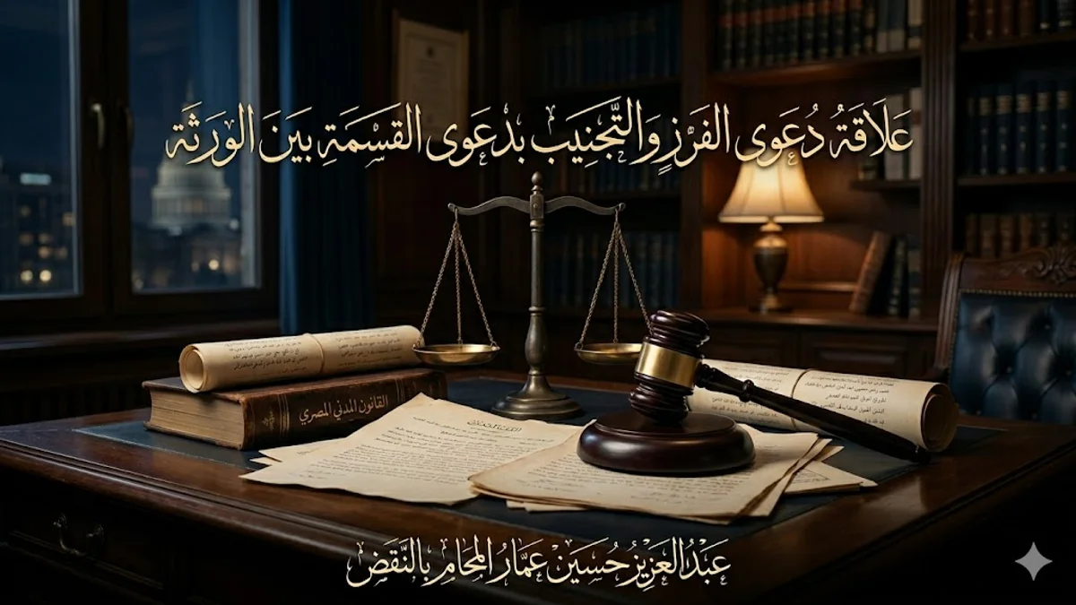 علاقة دعوى الفرز والتجنيب بدعوى القسمة بين الورثة علاقة دعوى الفرز والتجنيب بدعوى القسمة بين الورثة