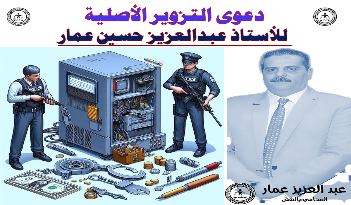 دعوي التزوير الأصلية عبدالعزيز حسين عمار