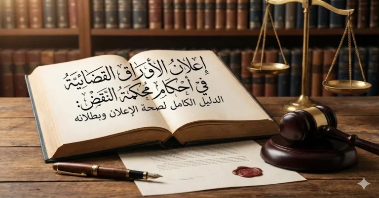 اعلان الأوراق القضائية في أحكام محكمة النقض | محامي نقض مدني بالزقازيق | عبدالعزيز حسين عمار – خبرة 28+ عاما