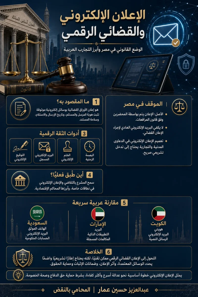 الإعلان القضائي الرقمي في مصر والعالم العربي الإعلان القضائي الرقمي في مصر والعالم العربي