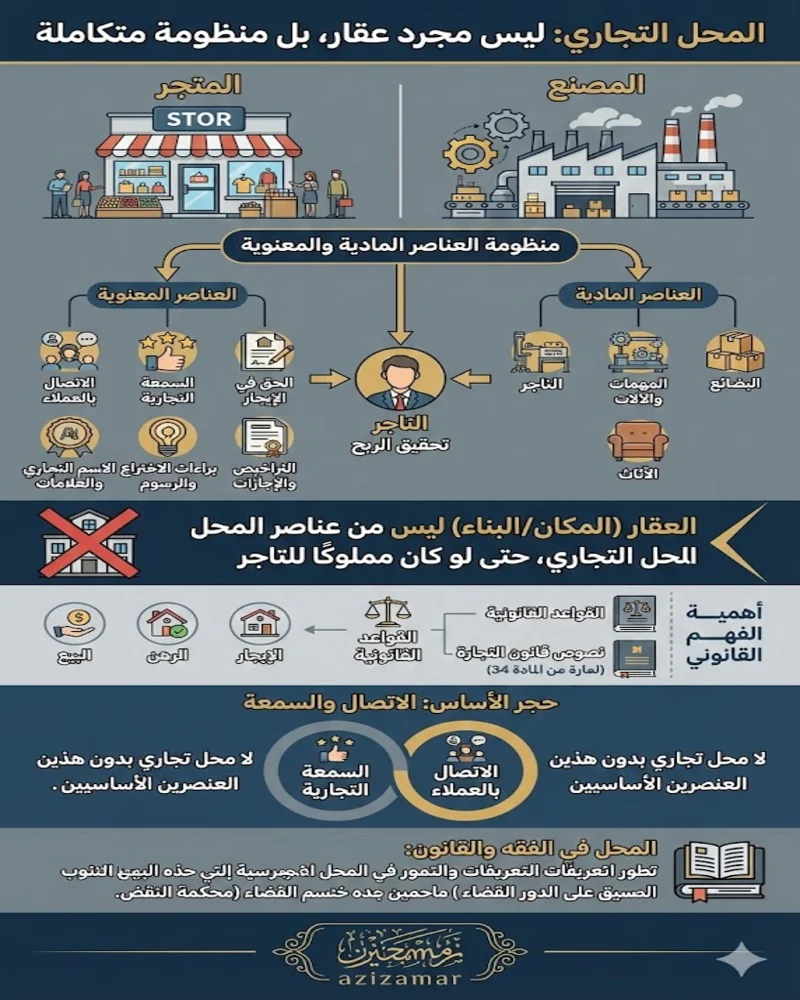 المحل التجاري أكثر من مجرد مكان – شرح قانوني لمنظومة المتجر والمصنع
