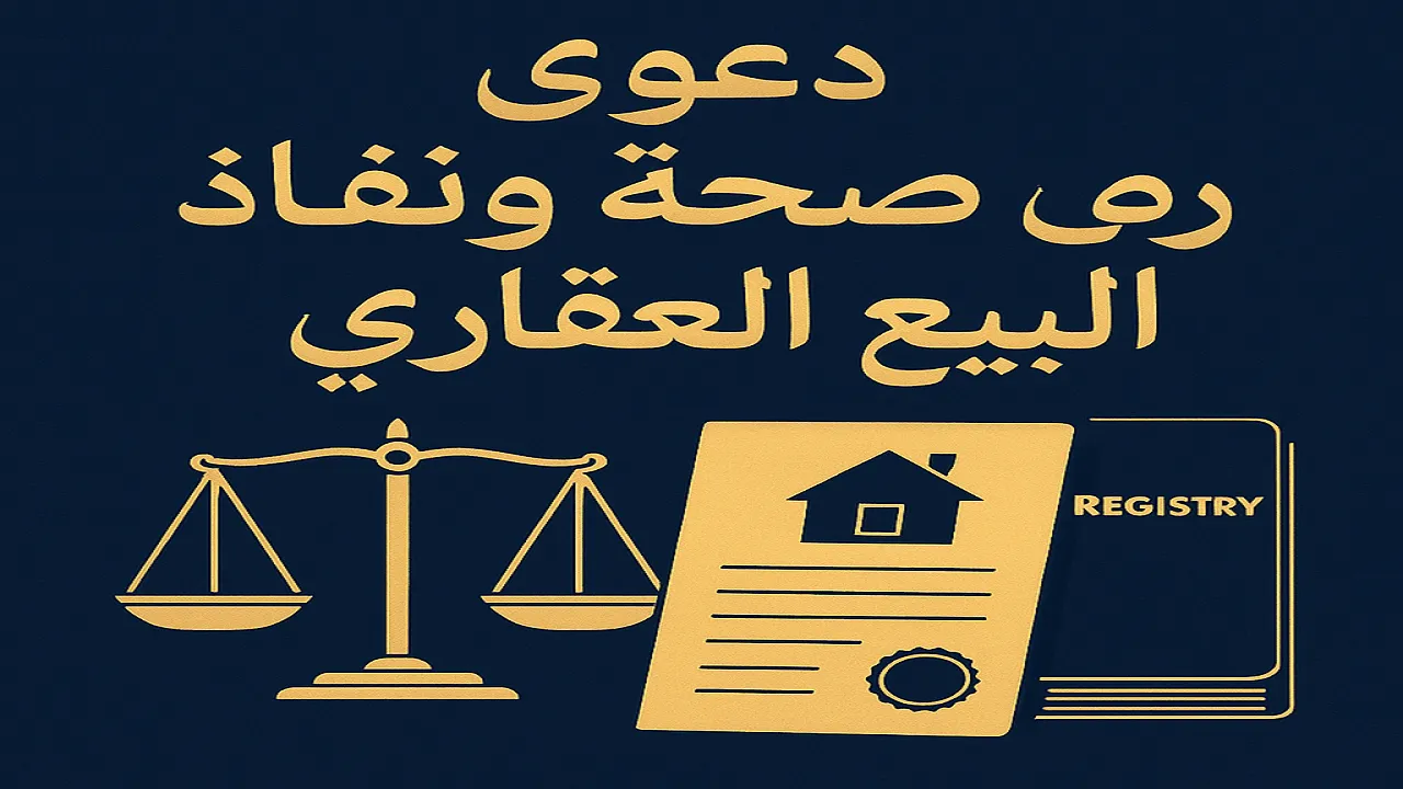 مبادئ قضائية في دعوى صحة ونفاذ البيع العقاري