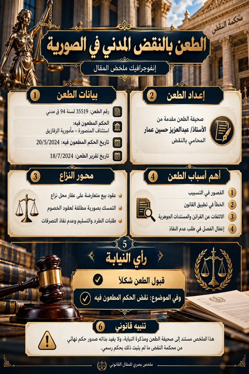 إنفوجرافيك الطعن بالنقض المدني إنفوجرافيك الطعن بالنقض المدني