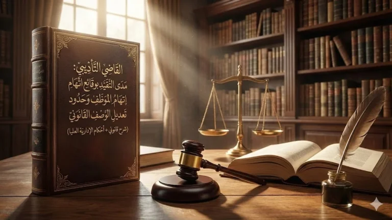 كتاب القاضي التأديبي: شرح اتهام الموظف وتعديل الوصف القانوني وأحكام الإدارية العليا | محامي ميراث الزقازيق | عبدالعزيز حسين عمار - خبرة 28 عاما