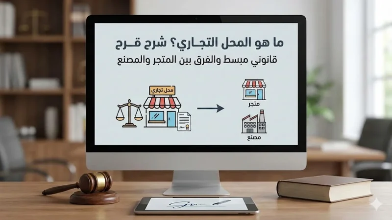 ما هو المحل التجاري؟ شرح قانوني مبسط والفرق بين المتجر والمصنع