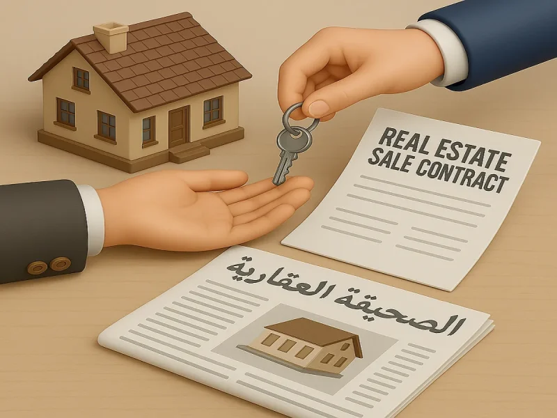 نقل ملكية العقار بعقد بيع بالصحيفة العقارية فى قانون مصر نقل ملكية العقار بعقد بيع بالصحيفة العقارية فى قانون مصر
