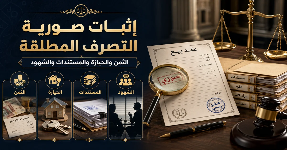 إثبات صورية التصرف في القانون