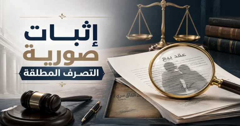 إثبات صورية التصرف المطلقة