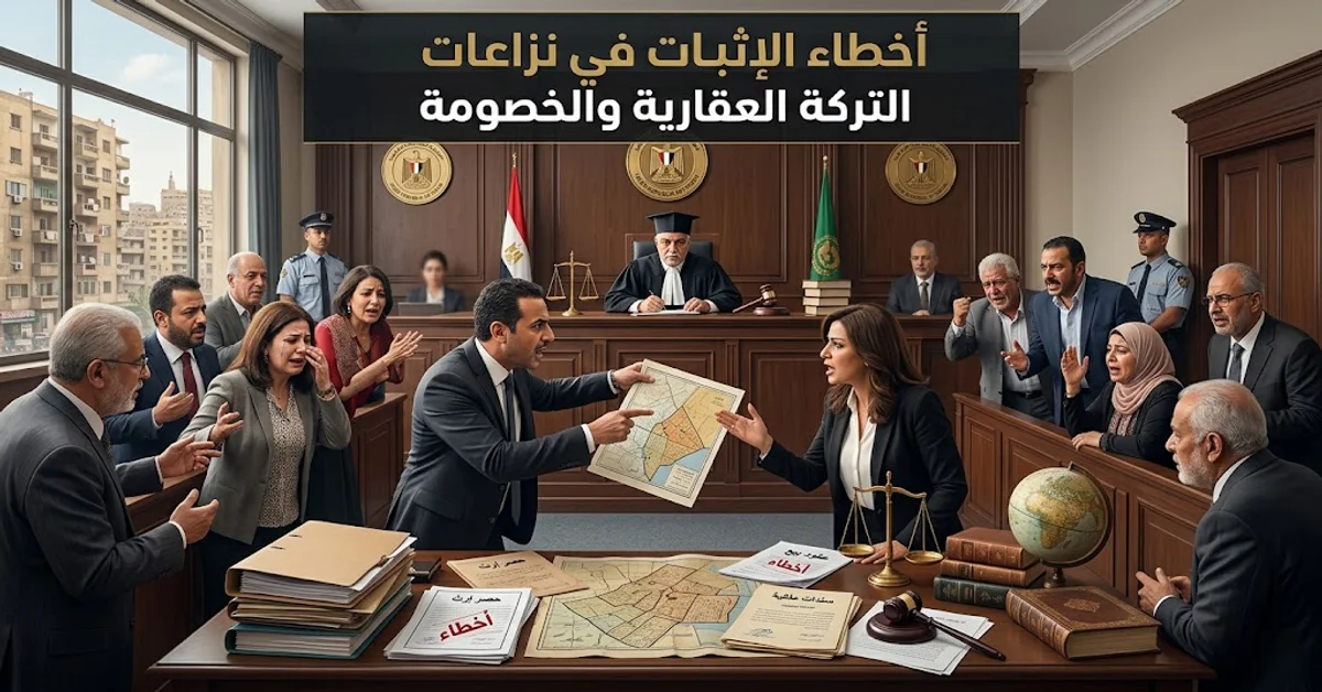 أخطاء الإثبات في نزاعات التركة العقارية والخصومة