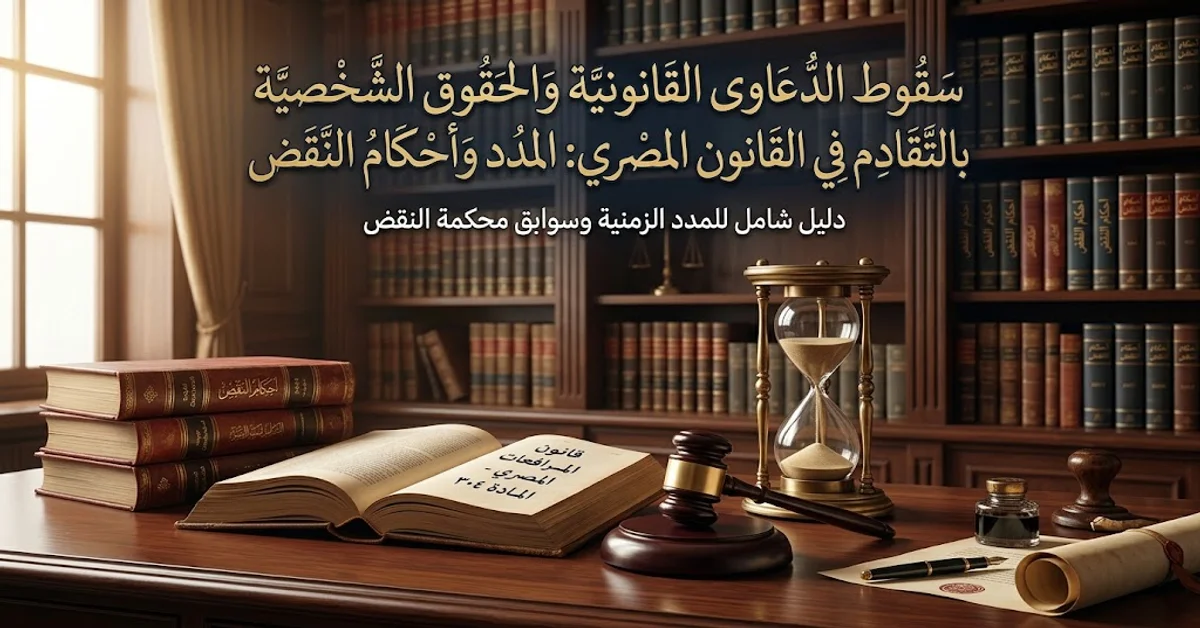 سقوط الدعاوى القانونية والحقوق الشخصية بالتقادم في القانون المصري -المدد وأحكام النقض