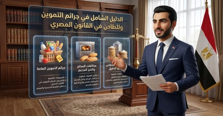 جرائم التموين والمخابز الدفوع، العقوبات وأحدث أحكام النقض