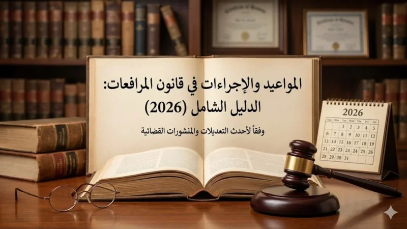 المواعيد والإجراءات في قانون المرافعات