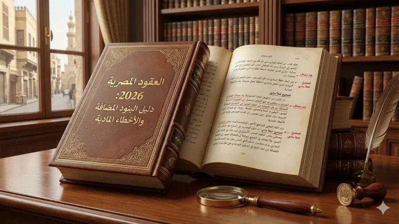 حدود الالتزام ومعالجة الأخطاء المادية في العقود المصرية 2026