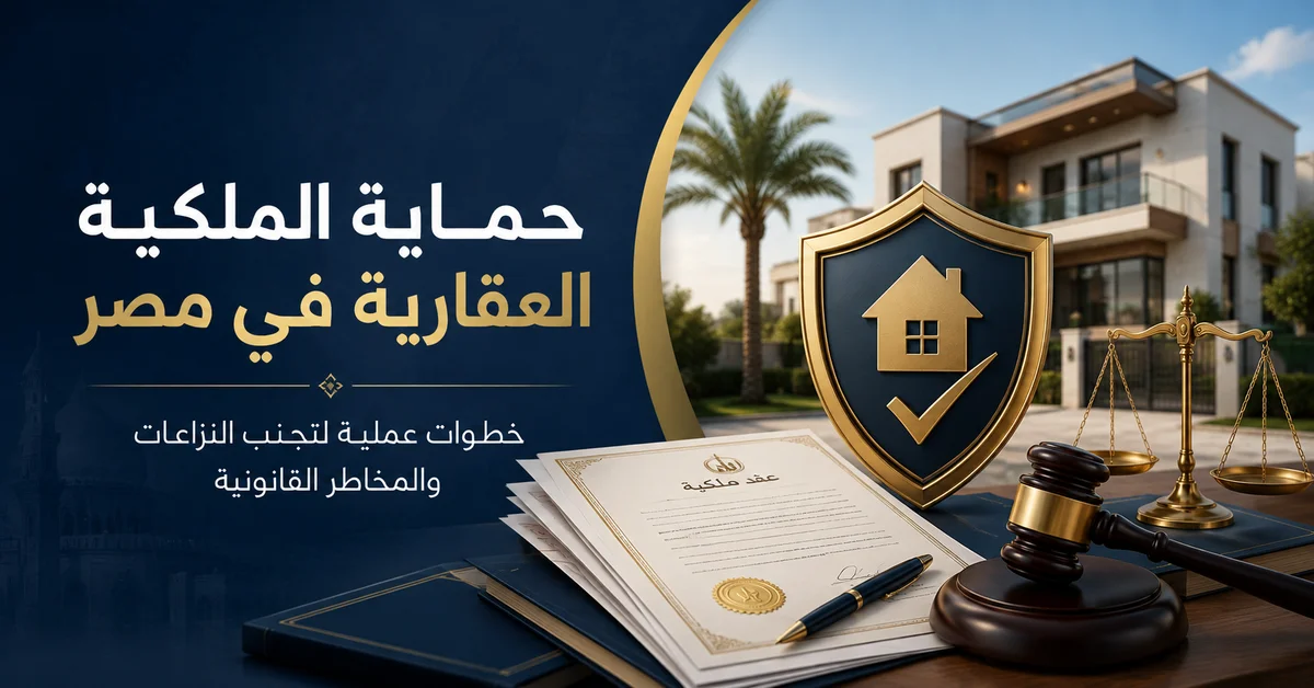 حماية الملكية العقارية في مصر: خطوات عملية لتجنب النزاعات والمخاطر القانونية