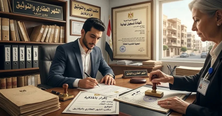 شهر الإقرار بالملكية في الشهر العقاري الإجراءات والحجية