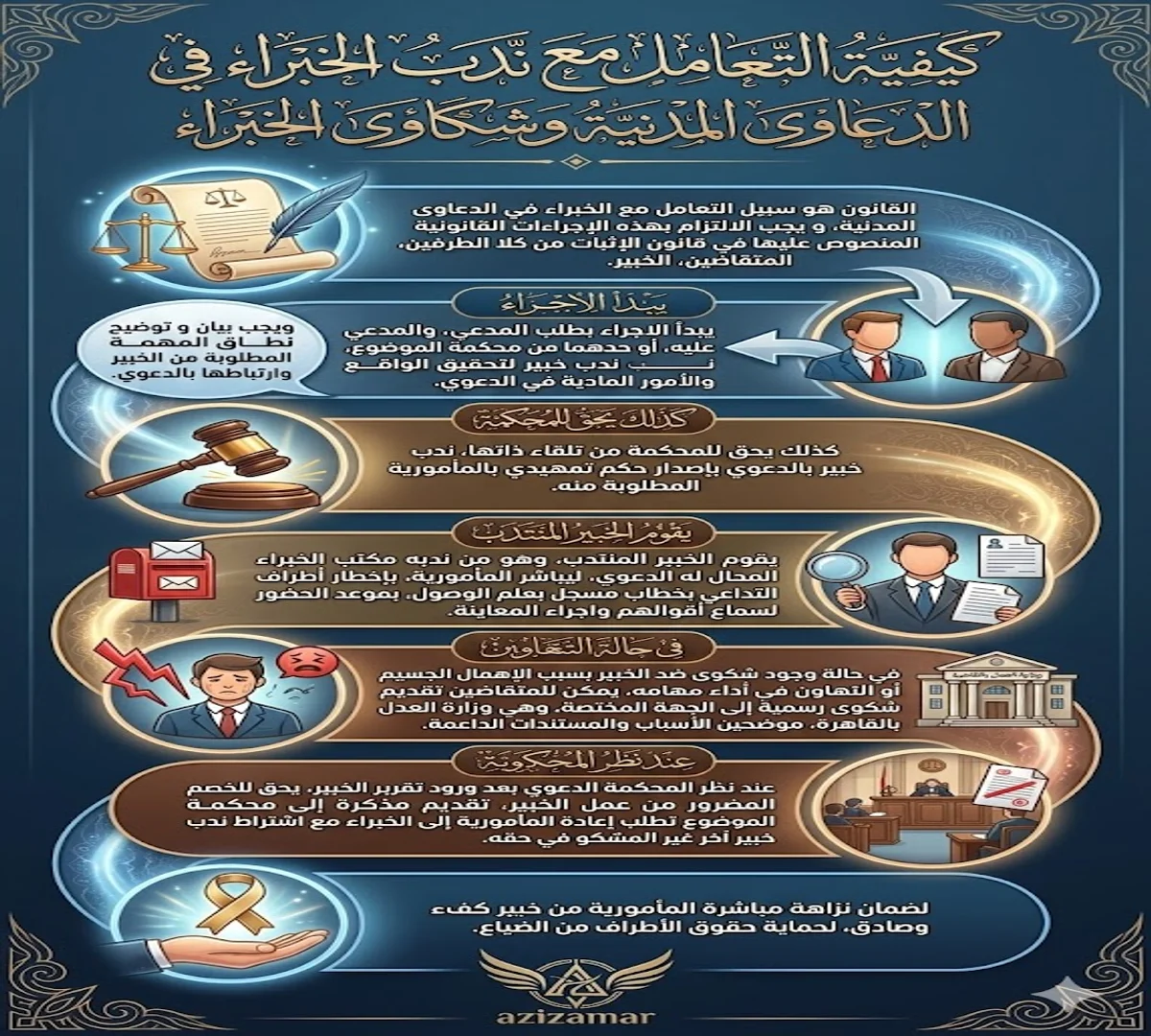 كيفية التعامل مع ندب الخبراء في الدعاوى المدنية وشكاوى الخبراء