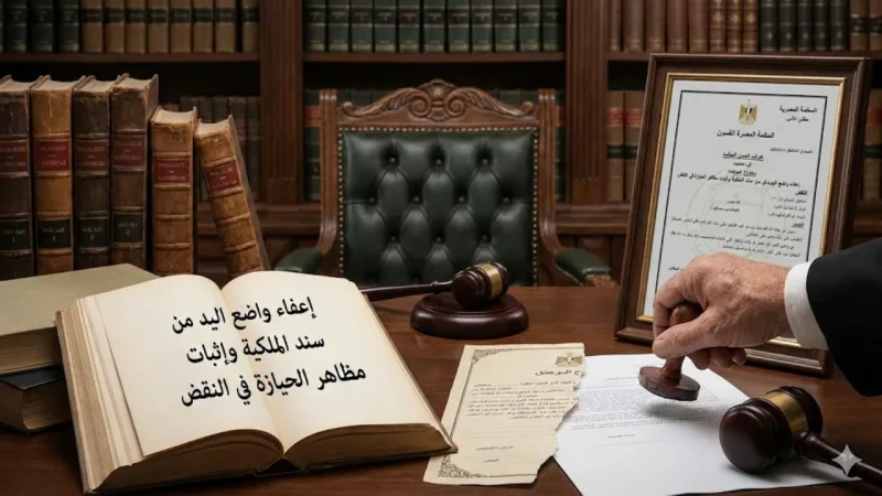 إعفاء واضع اليد من سند الملكية وإثبات مظاهر الحيازة في النقض