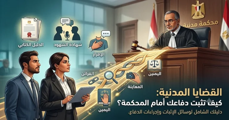 القضايا المدنية وكيف تثبت دفاعك أمام المحكمة؟